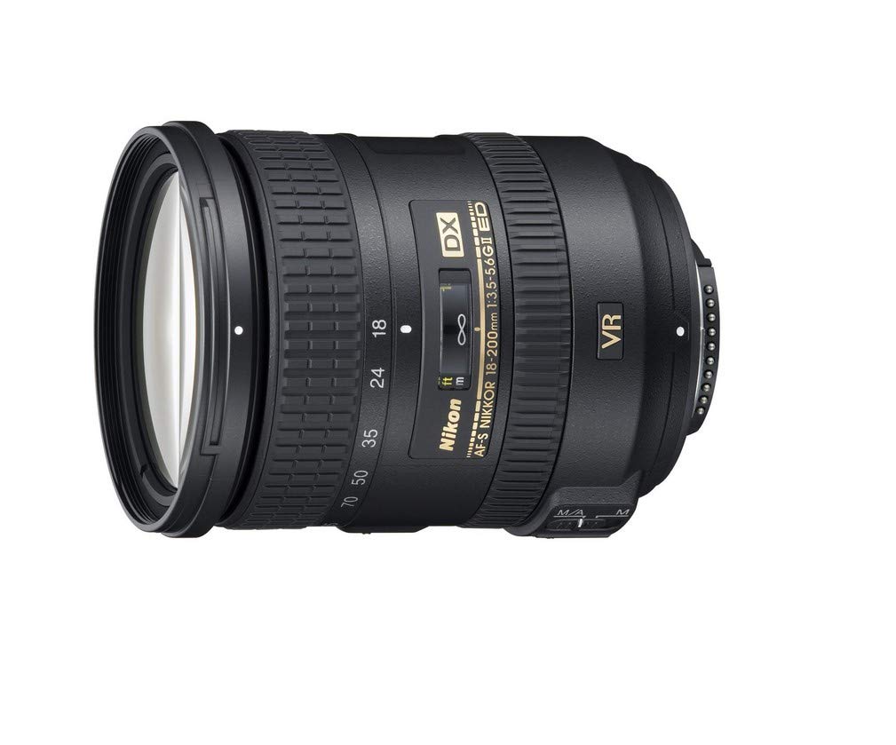 Nikon DSLR कैमरा के लिए Nikon 18-200mm F/3.5-5.6G IF-ED AF-S VR II DX टेलीफोटो ज़ूम लेंस