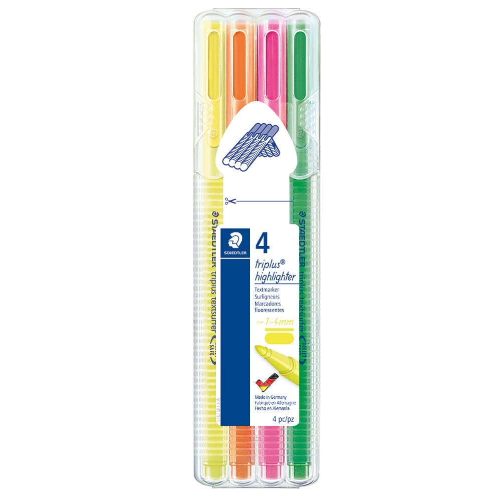 Detec™ Staedtler Triplus Textsurfer Staedtler Box - Multicolor Body, Multicolor Ink, Pack Of 4