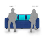 Load image into Gallery viewer, Detec™ Albania Fabric Blue Sofa Set
