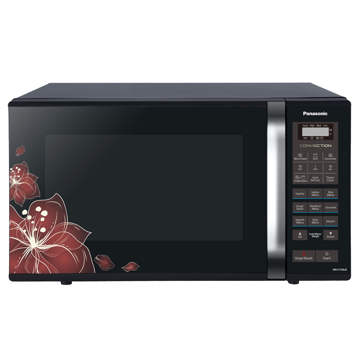 Panasonic 23 Litres Convection Microwave Oven Nn-ct35lbfdg Black Floral