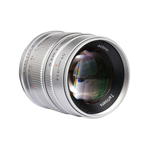 7artisans 55mm F 1.4 Lens For Canon EF M Silver