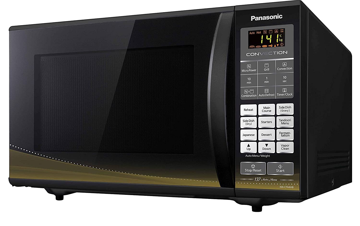 Panasonic 27 L Convection Microwave Oven Nn-ct64hbfdg Golden