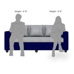 Load image into Gallery viewer, Detec™ Albania Fabric Grey and Blue Sofa Set

