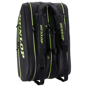 DUNLOP SX परफॉर्मेंस 12 पैक थर्मो टेनिस बैग काला और पीला