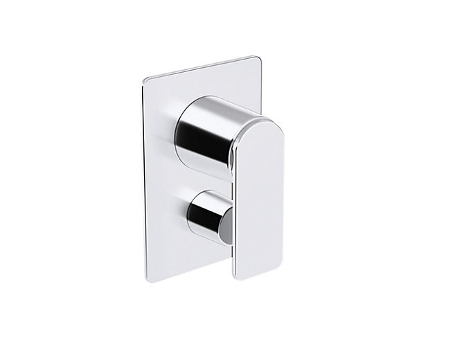 Kohler PARALLEL Recessed bath and shower trim with diverter in polished chrome