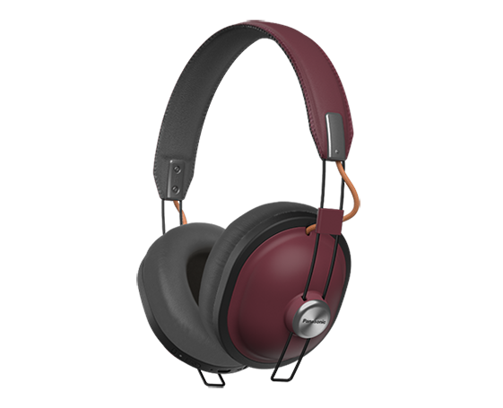 Panasonic Wireless Bluetooth Ear Headphone With Mic Red Rp-htx80be