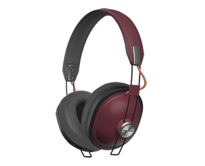 Panasonic Wireless Bluetooth Ear Headphone With Mic Red Rp-htx80be