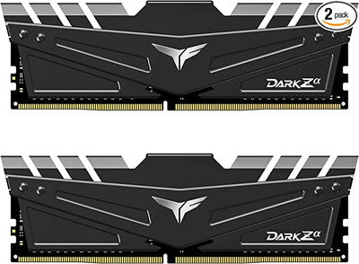 टीमग्रुप टी-फोर्स डार्क ज़ा (अल्फा) 32GB किट (2x16GB) DDR4 ड्रामा 4000MHz PC4-32000