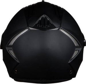 Detec™ Dashing Motorbike Helmet  (Black with Rainbow Visor)