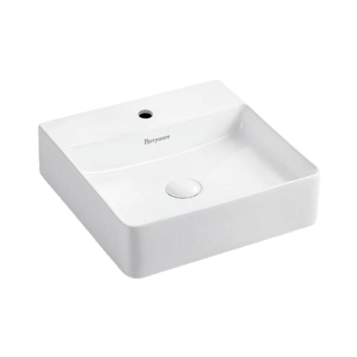 Parryware Table Top Square Shaped White Basin Area Imperial C891L