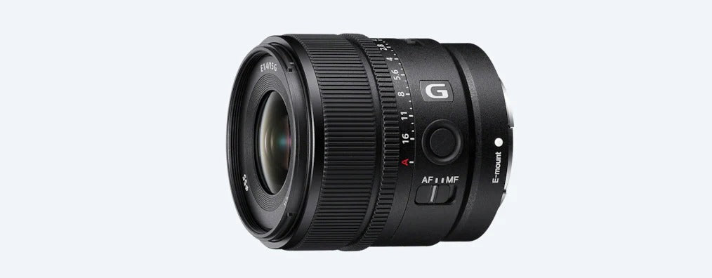 Sony E 15-mm F1.4 G SEL15F14G आई ओपनिंग G सेमरा लेंस