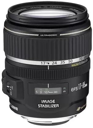 प्रयुक्त Canon EF-S 17 - 85 मिमी f/4-5.6 IS USM मानक ज़ूम लेंस काला