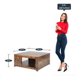 Load image into Gallery viewer, Detec™ Coffee Table - Teak Finish
