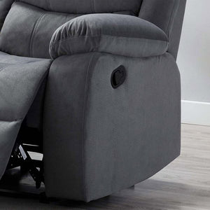 Detec™2 Seater Manual Recliner in Grey Colour