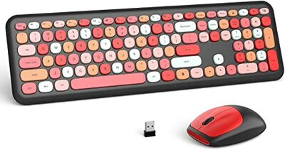 Wireless Keyboard and Mouse Combo Slim Compact 2.4G USB Full Size