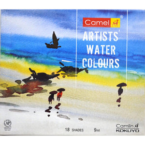 Detec™ Camel Artists Water Colours 18 Shades 9ml