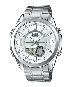 Casio Enticer Men Analog Digital White Dial Watch AMW 810D 7AVDF A1218