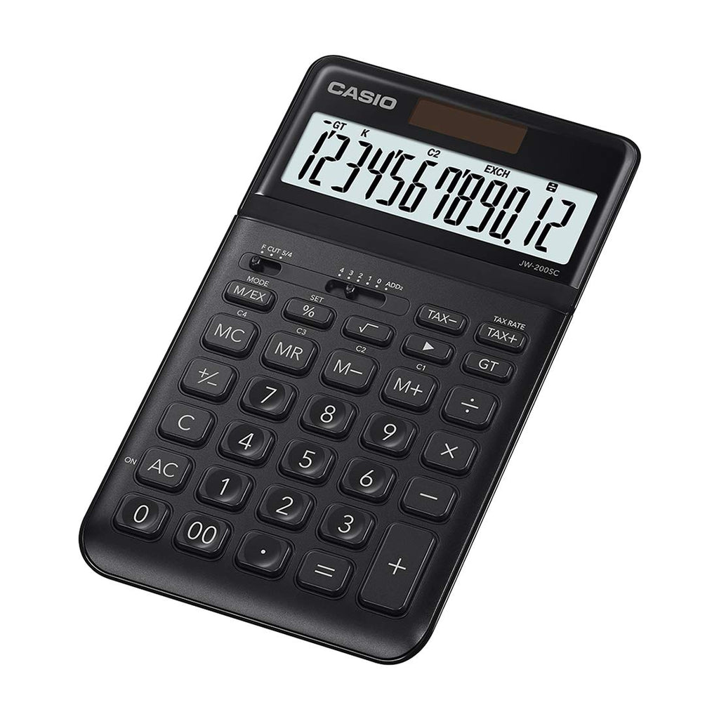 Casio JW-200SC-BK Premium & Stylish Calculator black