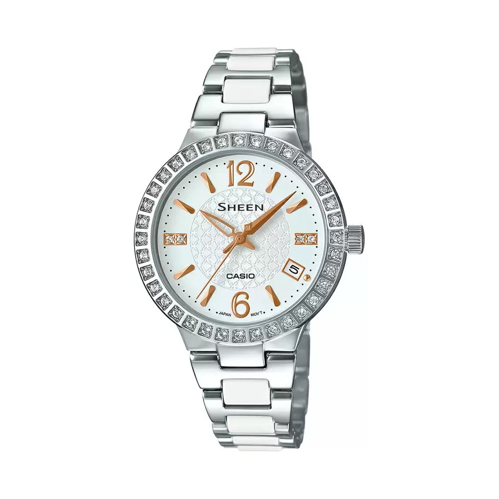 Casio Sheen SHE 4049D 7AUDR SX183 Steel Multi Dial Women's Watch