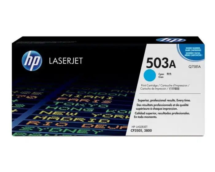 HP 503A Cyan Original LaserJet Toner Cartridge