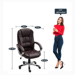 Load image into Gallery viewer, Detec™ Leatherette Comfortable Office Ergonomic Chair in Brown Color
