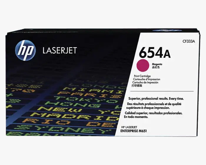 HP 654A मैजेंटा ओरिजिनल लेजरजेट टोनर कार्ट्रिज