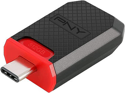 PNY 512GB एलीट USB 3.1 जेन 1 टाइप-सी फ्लैश ड्राइव 130MB/s
