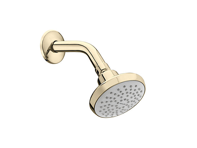 Kohler Single Function Showerhead in French Gold With Shower K-16356IN-A-AF