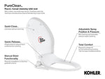 Load image into Gallery viewer, Kohler Pureclean Manual cleansing bidet seat (Round)
