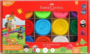 Faber Castell Dough Set of 12 Regular and Neon Pack of 5