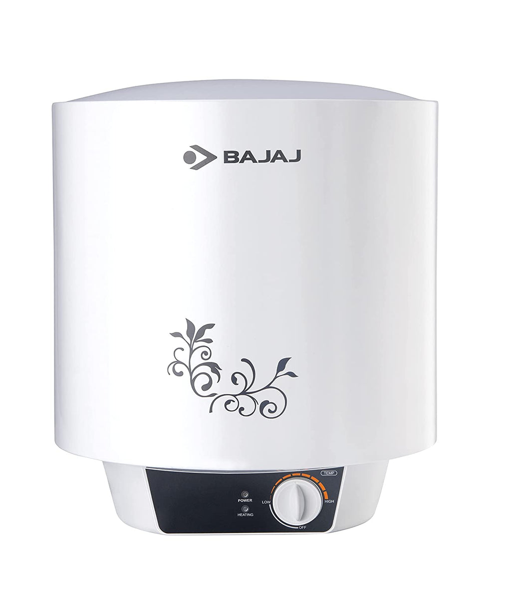 Bajaj New Shakti Neo 10 liters Metal Body 4 Star Water Heater with Multiple Safety System, White