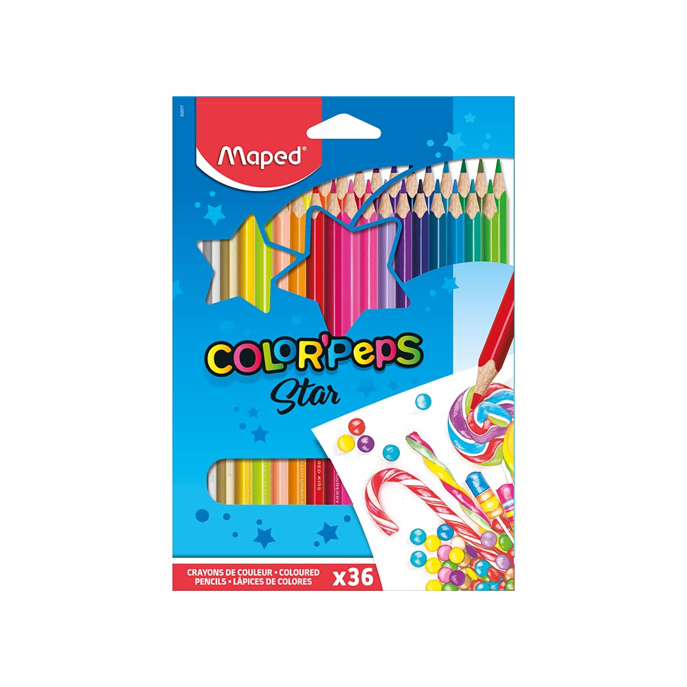Detec™ Maped Color'Peps Color Pencil Set of 36 (Multicolor) Pack of 20