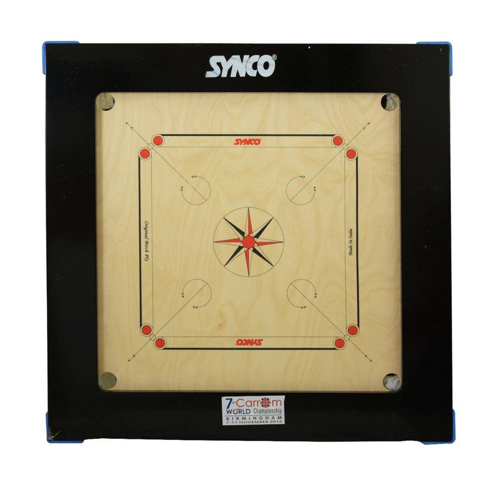 Detec™ Synco Jumbo/Jumbo super out cornered (4"X2") Carrom Board