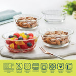 Load image into Gallery viewer, Borosil IY22CUP4304 Set of 4 Microwavable Designer Bowl Pack of 8
