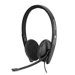 Load image into Gallery viewer, Sennheiser PC 8.2 Wired On Ear Headphones with Mic Black
