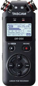 टैस्कम DR-05X स्टीरियो हैंडहेल्ड डिजिटल ऑडियो रिकॉर्डर