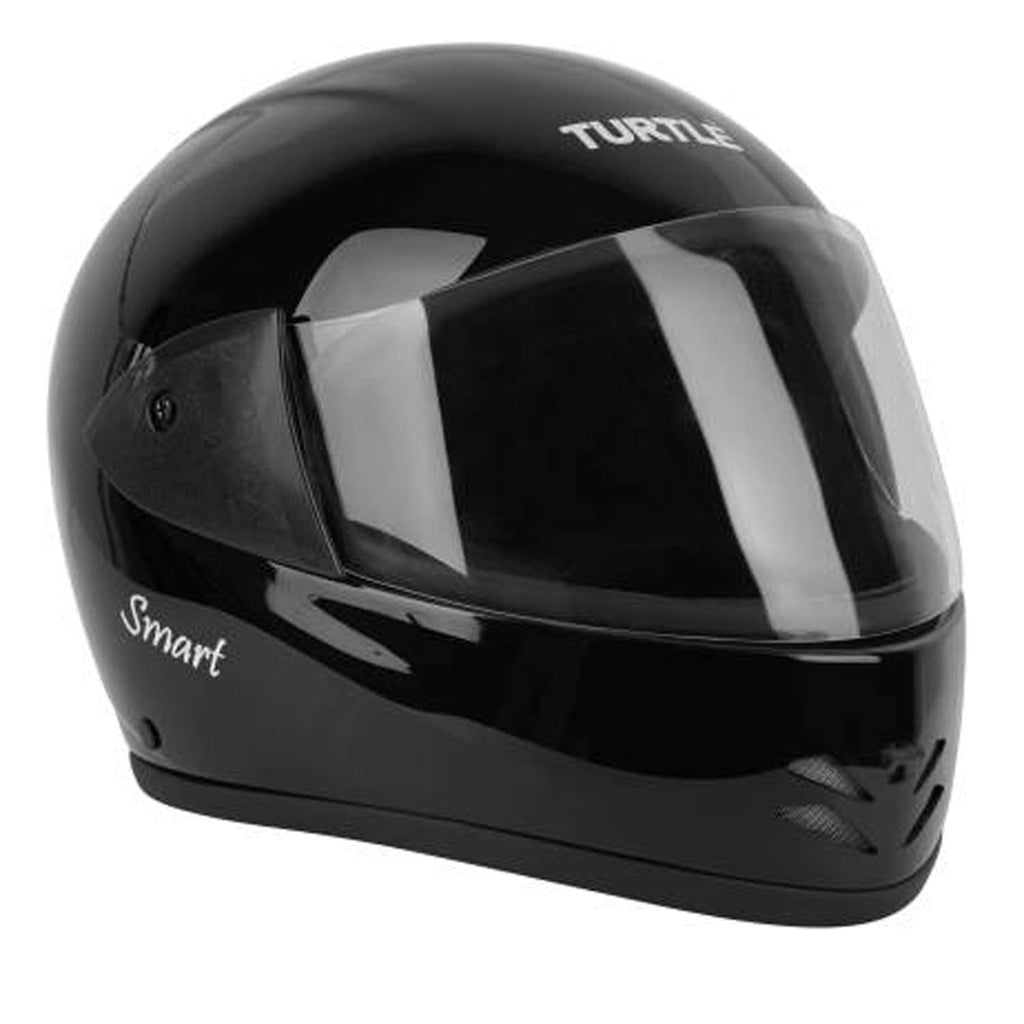 Detec™ Turtle Smart Full Face Helmet(Black Glossy)
