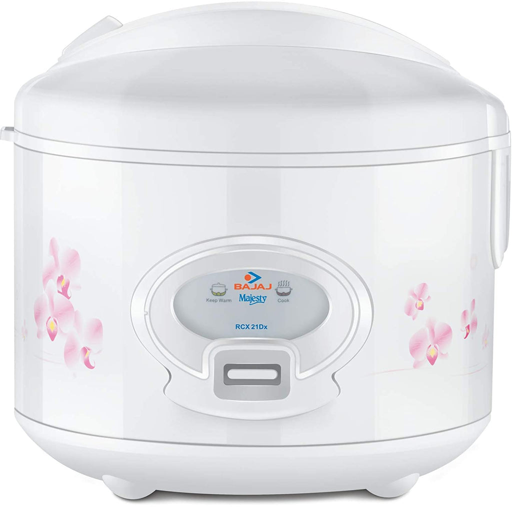 Bajaj Majesty New RCX21 DLX 550-Watt Deluxe Multifunction Cooker (White)