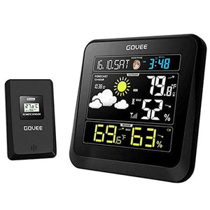 Govee Weather Station Wireless Color LCD Display Weather Forecast