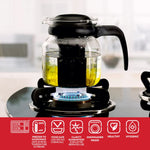 Load image into Gallery viewer, Borosil IH11KF06210 F/MW/P Carafe With Strainer Black 1 l Pack of 12
