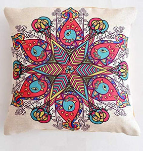 Detec Desi Kapda Floral Cushions Cover 