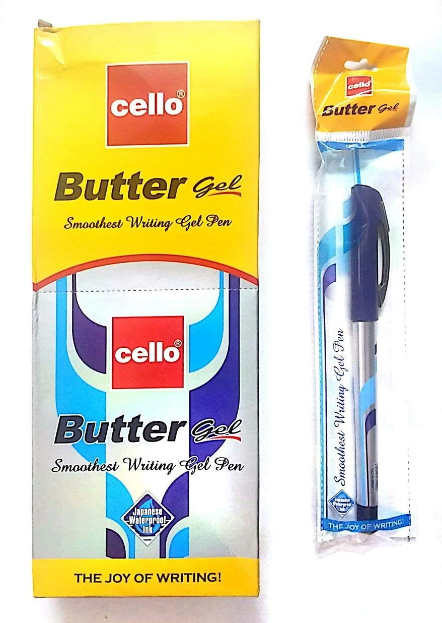 Cello Butter Gel Pen Black pack 200