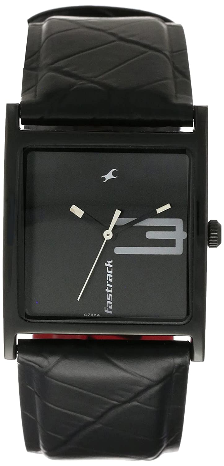 फास्ट्रैक नई ओटीएस अपग्रेड एनालॉग काले डायल वाली महिलाओं की घड़ी NL9735NL02