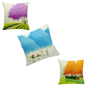 Detec Desi Kapda Floral Cushions Cover