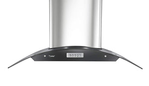 Prestige Glass Kitchen Hood Chimney (Vista 900, Silver)