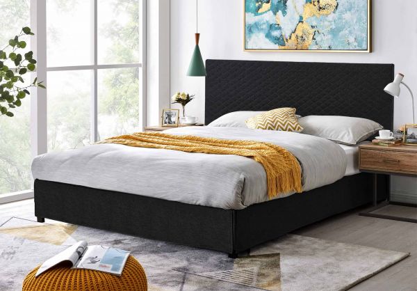 Detec™Metro King Size Bed in Black Color