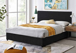 Load image into Gallery viewer, Detec™Metro King Size Bed in Black Color
