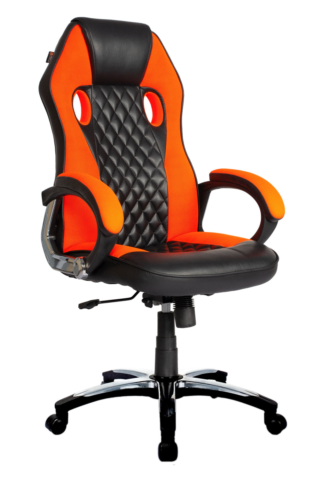Detec™ नारंगी रंग में सुंदर डिज़ाइनर गेमिंग ऑफिस चेयर 
