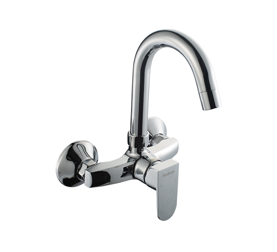 Hindware Elegance Sink Mixer With Swl Spout (Wall Mtd) F340027