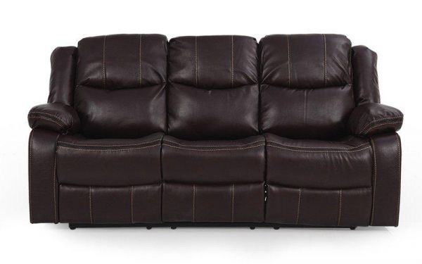 Detec™ Belarus Leatherette Recliner 3 Seater